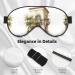 SSIMOO Antique Greek Soft Sleep Eye Mask with Roman Olive Branch - Breathable Travel Eye Patch for Women | Perfect Relaxation Gift - Buy Online on SooperMarket.com