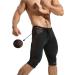 MIZOK Men's Compression Yoga Shorts Black - Cool Dry Mesh, Workout Tight, Medium - Buy Online on SooperMarket.com