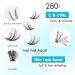 SISILILY 280pcs Lash Clusters - Fluffy 30D & 40D Individual Eyelash Extensions with Bond Seal Remover & Tweezers - Mega D Curl False Eyelashes Kit for International Shipping - Buy Online on SooperMarket.com