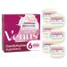 Gillette Venus Comfortglide Sugarberry razor blades women 6 replacement blades for women's razors with 5-fold blade old 6 pieces (1 Pack)