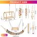 8 PC Colorful Bird Toys for Parrots Budgies Conures & Love Birds - Cage Swing & Hanging Bell - Buy Online on SooperMarket.com