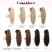 REECHO 26 Long Beach Wave Drawstring Ponytail Extension - Dark Blonde with Highlights | Synthetic Hairpiece for Women - Buy Online on SooperMarket.com