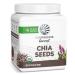 Chia Seeds Organic Non-GMO Keto Vegan Superfood additive for Smoothies Acai Pudding Baking 360g Tub (30 srv) Organic Harvest by Sunwarrior