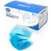 50pcs Disposable Masks Non Woven Hypoallergenic Breathable Face Mask with Elastic EarLoops by PIXI Creations Blue/White