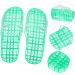 MAGICLULU 2 Pairs Slippers Quick Drying Shower Slippers Green Home Indoor Slippers Non Dorm Shoes Gym Foot Spa Soak Tub Shower Footware Massaging Travel Pvc Household Plastic Barrel 23x9cm 6x2pcs Greenx2pcs - Buy Online on SooperMarket.com