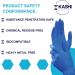 Kashi Scientific Disposable Nitrile Exam Gloves - 4 mil, Powder-Free, Latex-Free, Blue - X-Small, 100 Count - Food Safe Gloves - Buy Online on SooperMarket.com