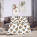 Yyhhaofa Cookies Food Chocolate Chip Biscuits 40"x30" Ultra Soft Micro Fleece Blanket - Anti-Wrinkle Hypoallergenic and Long Lasting Black 40"x30" - Buy Online on SooperMarket.com