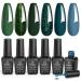 Beetles Green Gel Nail Polish Set - 6 Colors Forest Dark Green UV LED Soak Off - DIY Manicure Nail Kit for Home & Salon - Buy Online on SooperMarket.com