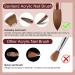 Saviland Size 12 Kolinsky Acrylic Nail Brush- Bronze Gold Handle, Ideal for Beginners and Professionals | Acrylic Powder Application Tool - Buy Online on SooperMarket.com
