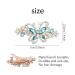 Sparkly Jeweled Butterfly Barrettes - 4 Pack Luxury Crystal Rhinestone Hair Clips - Buy Online on SooperMarket.com