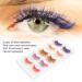 Colorful False Eyelashes - 5 Pairs 6D Long Curled Lashes for Halloween & Stage Makeup | Gradient Orange Red Blue Thick Synthetic Lashes - Buy Online on SooperMarket.com