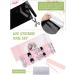 EBANKU Purple Blue Semi Cured Gel Nail Strips | Long Lasting Waterproof Nail Wraps with Cuticle Stick, File, Wipes | UV/LED Lamp Required | Pink and Black - Buy Online on SooperMarket.com