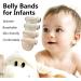 Baby Umbilical Cord Belt  Infant Belly Binder Hernia Care Navel Truss Support Newborn Warm Essential with Breathable Organic Cotton 2brown&2green - Buy Online on SooperMarket.com