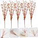5pcs Artificial Berry Branch Christmas Ornaments Christmas Decoration Christmas Garland Berry Artificial Tree Picks Holly Berry Sprigs Plants Decor Plastic Small Fruit Halloween Orange 30x5cm - Buy Online on SooperMarket.com