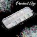 Teenitor 12 Boxes Holographic Nail Sequins - Ultra-Thin Colorful Glitter Sticker for Nail Art, Cosmetic and Festival Glitter Decoration - Buy Online on SooperMarket.com