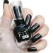 TBeautfave Black Nail Polish Quick Dry&Long Lasting Nail Varnish Neutral Nail Polish Non-toxic Water Based Formula Natural Nail Polish Black Gel Nail Polish for DIY Nail Art