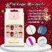 Christmas Short Square French Tip Press On Nails - Red Elk Snowflake Design - Winter Xmas Nail Art for Women - Style 2 - Buy Online on SooperMarket.com