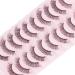 Parriparri Russian Hybrid Strip Lashes - 10 Pairs of Natural Wispy Fluffy D Curly Cat Eye False Eyelashes for Lightweight 3D Effect - Russian-27 - Buy Online on SooperMarket.com
