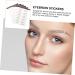 Beavorty 12 pcs eyebrow stickers makeup stickers 3D Hair-Like Eyebrows Stickers Miss - Buy Online on SooperMarket.com