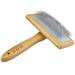 Premium dog brushes and cat brush for fur care dog brush wood dog brush for knots & subfell - short hair & long hair fur brush for pets slicker plucking brush with stainless steel pins