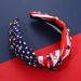 Patriotic Rhinestone Cross Headband - 4th of July Crystal Twist Hair Accessory - Buy Online on SooperMarket.com