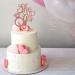 Unimall Rose Gold 'She Said Yes' Cake Topper - Perfect for Engagement Bridal Shower & Bachelorette Party Decorations | Multi-Color Delivery Available - Buy Online on SooperMarket.com