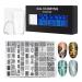 Wirlsweal Nail Art Template Set - DIY Steel Stamp Plate Kit for Nail Salon Decorations - Buy Online on SooperMarket.com