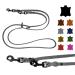 Dog liner Small dogs / large dogs black hooks 2m / 2.40m / 2.80m / 3.50m / 5m Double linen adjustable (2m x 8mm gray) 2m x 8mm gray