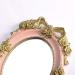 Vintage Handheld Makeup Mirror with Crafted Rose Design - Pink Princess Beauty Vanity Mirror - Buy Online on SooperMarket.com
