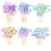 50Pcs Firework Cupcake Toppers Cocktail Food Fruit Toothpick Holiday Cake Decoration Cake Toppers Picks for Christmas Party Birthday Wedding Cake Decoration Party Favors Supplies Random Color