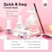 Saviland French Manicure Kit: Complete Nail Art Set with Tips Stickers Gel Polish & Lamp for Beginners - Buy Online on SooperMarket.com
