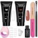 Acrylic gel polygel acrylic gel for nail poly nail gel set poly gel nails poly nail gel kit poly nail extension gel set poly nail gel starter kit with manicure tools polygel set for women kit 4