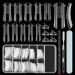 Saviland Dual Nail Forms Set Clear Dual Forms for Poly Gel Nail 100PCS Nail Extension Gel Nail Molds Full Cover Nail Tip 10 Sizes with Dual-end Poly Nail Gel Brush Manicure Tools for Nail Salon Home DIY