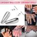 Chrome Nail Powder Kit with Black & White Gel Polish Set - Metallic Aurora Glazed Donut Glitter for Women & Girls - Manicure Gift Set - Buy Online on SooperMarket.com