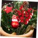 HOMSFOU 25 Pcs Artificial Berry Cuttings Christmas Holly Berry Red Berries Decoration Artificial Red Berry Stems Branches Christmas Berry Branches Red Cherry Foam Flower Arrangements Red 50X5.5CM - Buy Online on SooperMarket.com