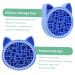 NOLITOY 2-in-1 Makeup Brush Storage Box & Sponge Holder | Silicone Brush Cleaning Mat | Drying Rack & Stand for Makeup Tools - Blue 11x2.5cm - Buy Online on SooperMarket.com