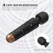 SENDRY Mini Cordless Wand Massager - 160 Vibration Modes - Waterproof & Rechargeable (Black) - Buy Online on SooperMarket.com
