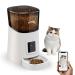 Video Automatic Pet Feeder with HD Camera, Food Dispenser for Cats and Dogs WiFi Smart Feeder with Camera 6L 2-Way Audio, Mobile Phone Control, Timed Feeder, Desiccant Bag Up to 8 Meals per Day White