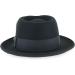 Belfry Gangster 100% Wool Crushable Dress Fedora in Black Grey Navy Brown Pecan - Large Black - Buy Online on SooperMarket.com