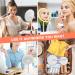 LED Vanity Makeup Mirror with Bluetooth & Smart Touch | 3 Color Dimmable & USB Rechargeable | 45 Rotatable Design (White) - Ideal for Makeup Desk - Buy Online on SooperMarket.com