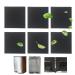 Purifylogix odor-absorbing filter refill packs for Simpli-Magic trash can activated carbon deodorizers compatible with Simpli-Magic garbage cans with built-in odor filter compartment square (6