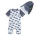 BONVERANO Baby Boys Swimsuit Toddler Bathing Suit Short-Sleeve Zipper One Piece Swimwear with UPF 50+ Sun Protection 2-3 Years Grey Turtle