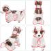 Shop Petcute Waterproof Dog Raincoat with Hood - Transparent PVC Breathable Button Closure | Ideal for Medium & Large Dogs in Red - Buy Online on SooperMarket.com