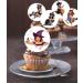 24 x Pre-Cut Halloween Mix 12 Edible Stand up Wafer/Rice Paper Cupcake Toppers Birthday Party Cake Decorations Witches - Buy Online on SooperMarket.com