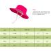 LANGZHEN Baby Girls Sun Protection Hat | Adjustable Wide Brim Toddler Kids Play Hat | Chin Strap | Rose XL - Buy Online on SooperMarket.com