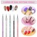 Sularpek 5 Pcs Double Ended Nail Art Brushes Set | Liner Brushes, Dotting Tools & Painted Pen for DIY Nail Designs - Buy Online on SooperMarket.com