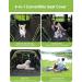 NZONPET 4-in-1 Waterproof Dog Car Seat Cover with Mesh Window - Green/Black - Buy Online on SooperMarket.com