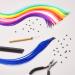 Rainbow Microbead Tip Hair Extensions and Tools (51 cm 202 Pieces) - Buy Online on SooperMarket.com