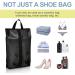 XX-Large Waterproof Shoe Bags for Travel - 3 Pack Black - Translucent Design - Portable Shoe Organizer for Men & Women - Sturdy Zipper - Buy Online on SooperMarket.com
