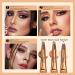 3-Pcs Liquid Contour Beauty Wand Set - Highlighter, Blush, and Illuminator Stick for Easy Blending and Lightweight Coverage - Buy Online on SooperMarket.com